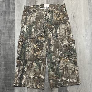 Revice Realtree Extra Baggy Wide Leg Camo Canvas Skater Grunge Pants Women's 42